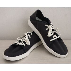 OluKai 20379-40WS Women's Sz 12 Black/White Sand Pehuea Li Casual Shoes